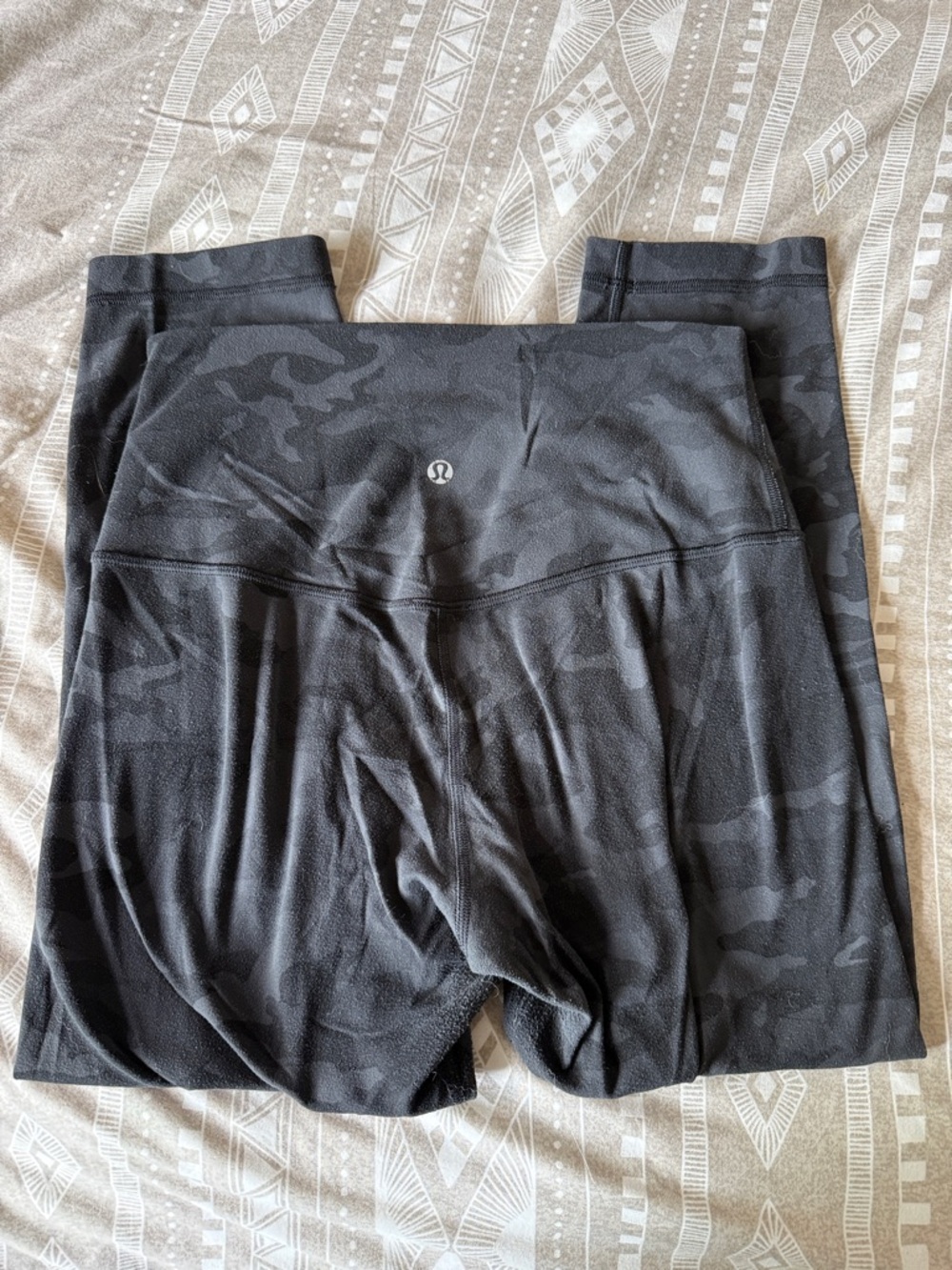 lululemon athletica Black Subtle Camo Leggings